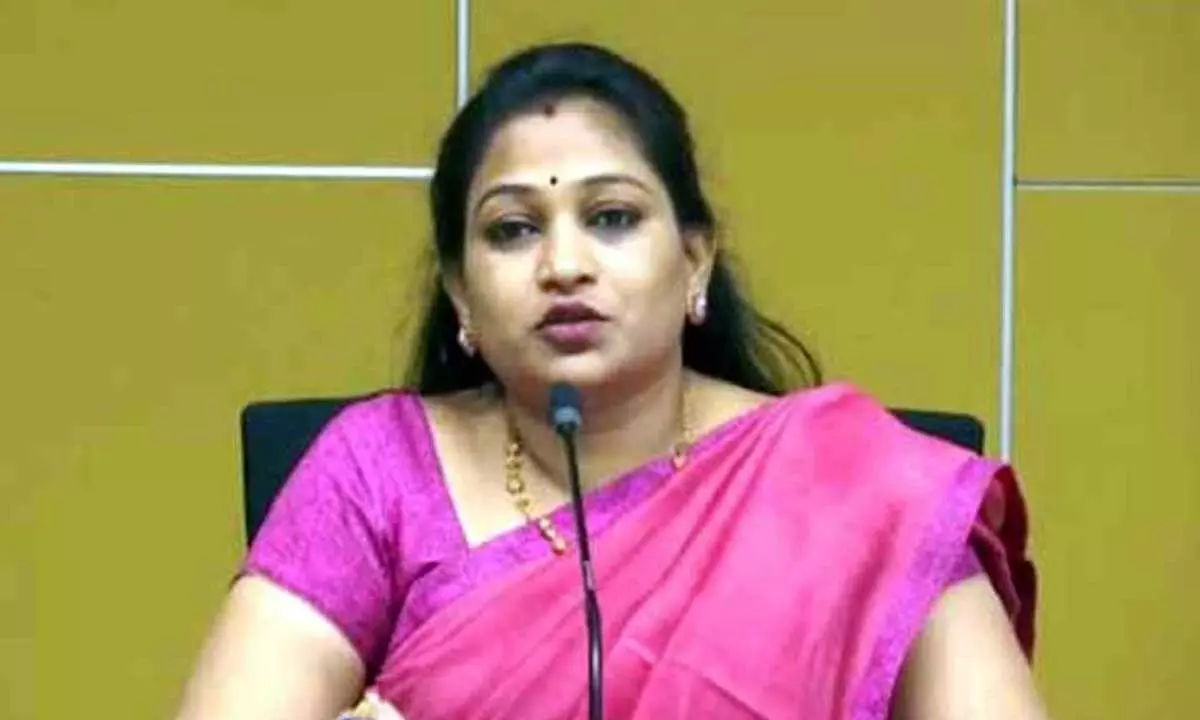 TDP leader Anitha slams RK Roja, says she is shedding fake tears