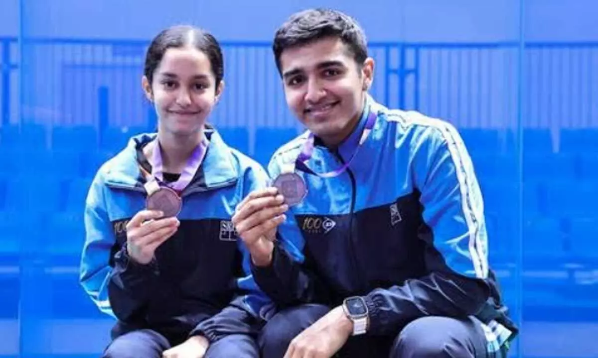 Asian Games: Anahat Singh and Abhay Singh pair takes bronze