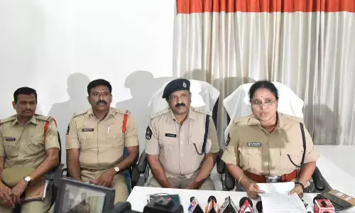 ASP Vimala Kumari speaking to the media in Tirumala on Tuesday