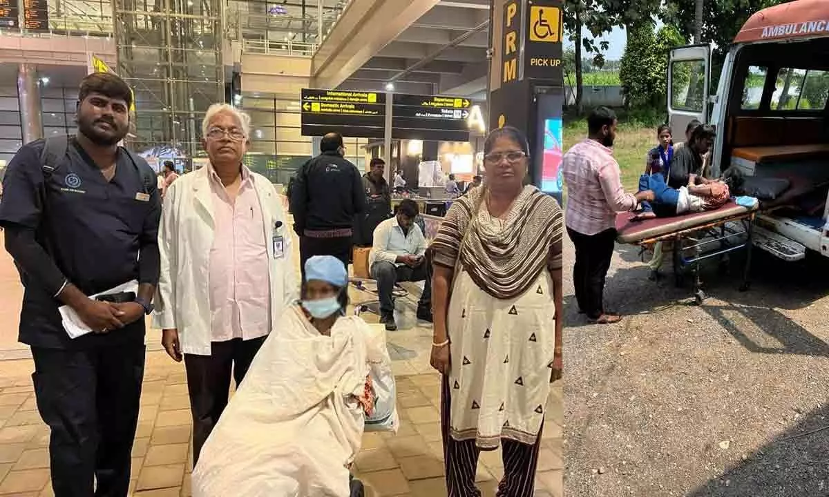 Eluru: APNRT helps sick woman return home from Dubai