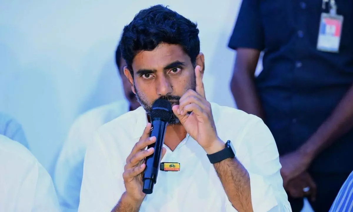 Nara Lokesh Alleges Naidu sent to jail for fighting against the govt.