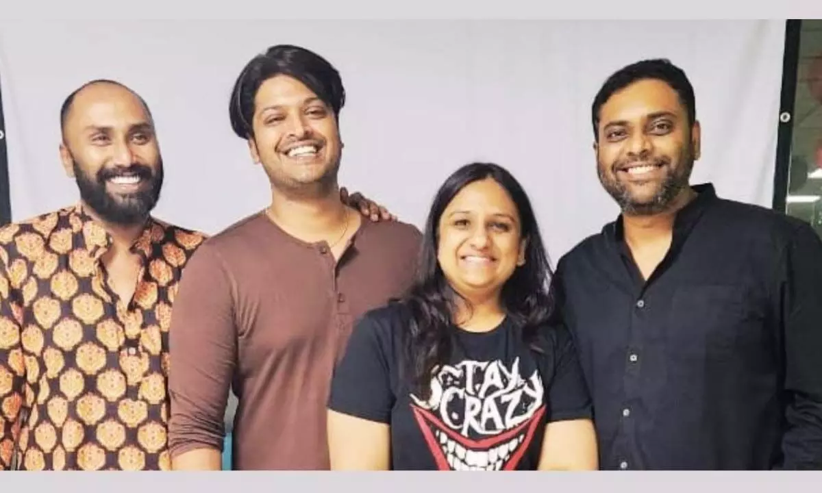 Left to Right--Rohit Tirunellai, Bhagat Marla, Avani J Marla and Srikant Rajasekharuni.