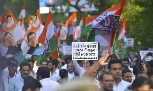 Telangana Congress calls for protest against over BJP sharing Rahul Gandhis morphed photo