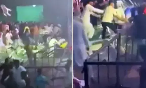 Wrestling match at LB Stadium in Hyderabad turns violent