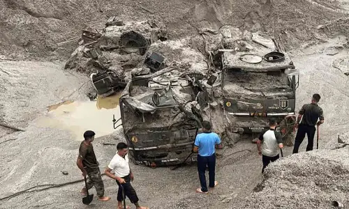 Mortal Remains Of Eight Army Personnel Found After Sikkim Flash Floods