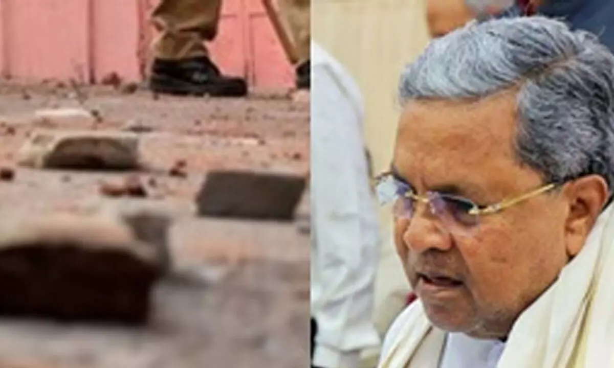Man arrested for pelting stones at CM Siddaramaiah’s residence