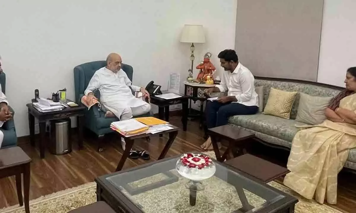 Nara Lokesh meets Amit Shah, and complains against YSRCP govt. over the arrest of Naidu