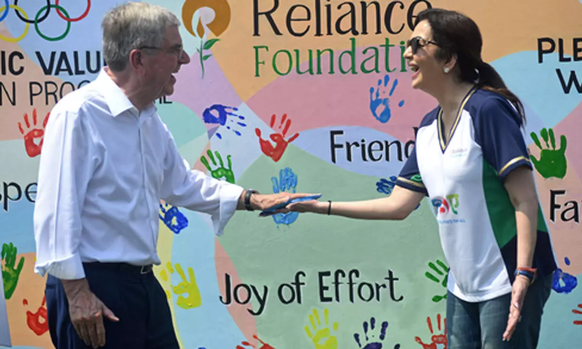 Reliance Foundation’s work exactly reflects our Olympic values and our approach, says IOC chief Thomas Bach