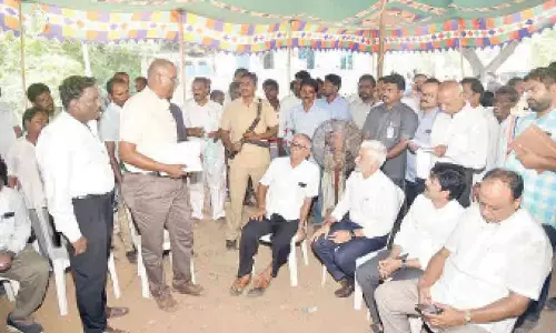 Tallapudi will be developed as an ideal village said V Vijayasai Reddy