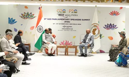 Om Birla meets Parliamentary representatives of G20 nations ahead of P20 summit