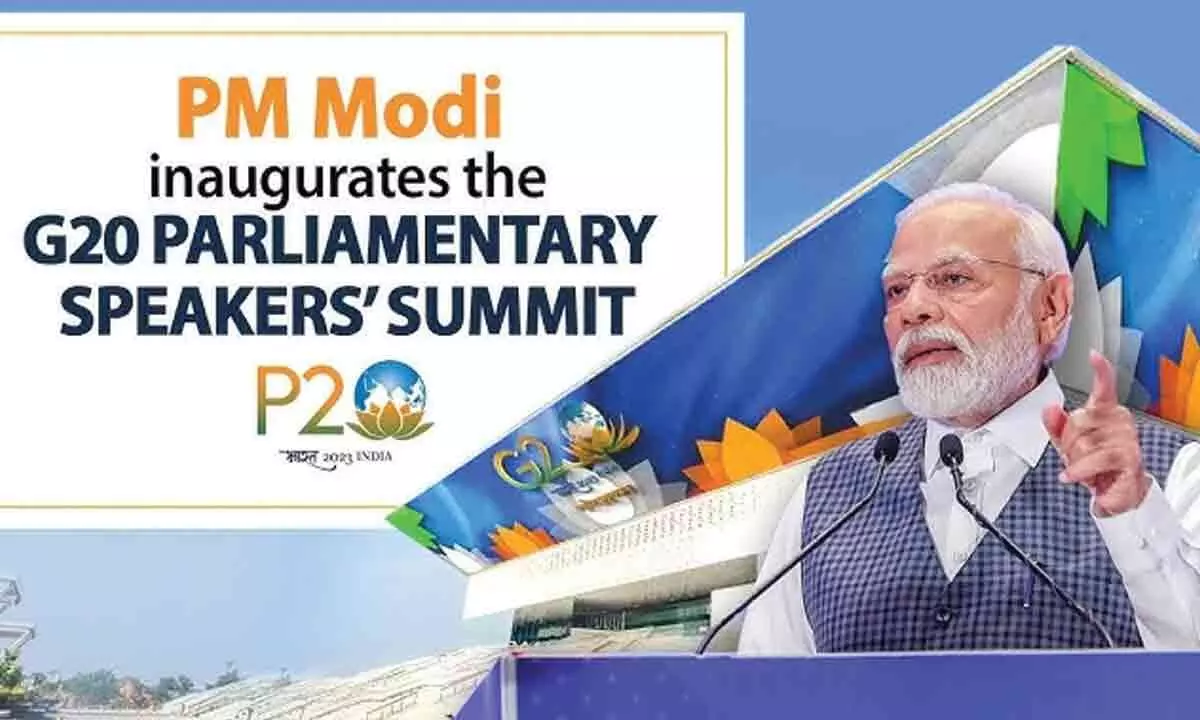 Prime Minister Narendra Modi Opens 9th G20 Parliamentary Speakers Summit In New Delhi