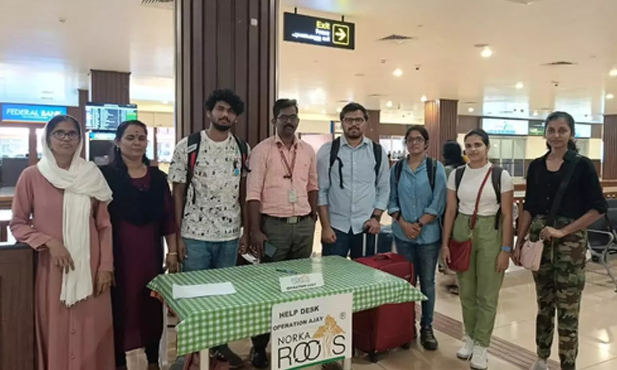 Five Keralites evacuated from Israel return home