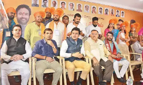 Hyderabad: BJYM activists’ unruly conduct shocks party