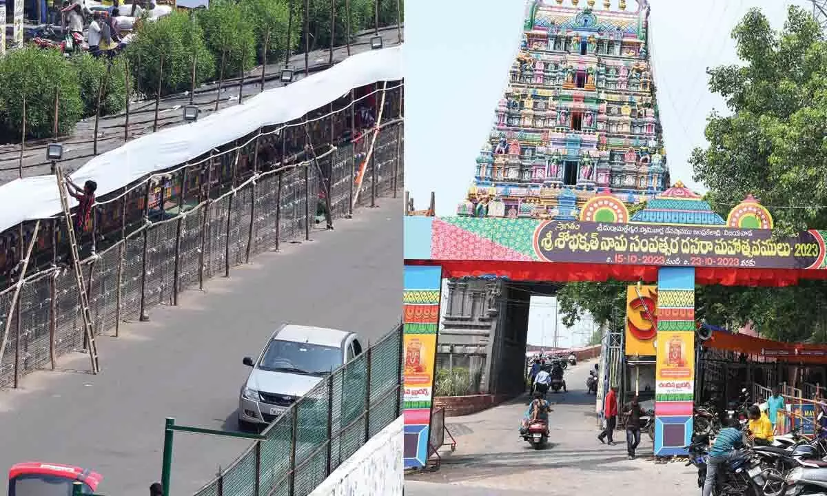 Vijayawada: Durga temple gears up for Dasara fete from tomorrow