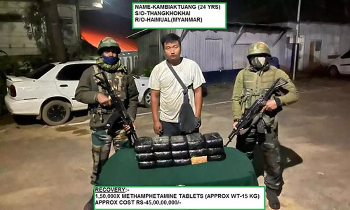 Drugs seized in poll-bound Mizoram, Myanmar national held