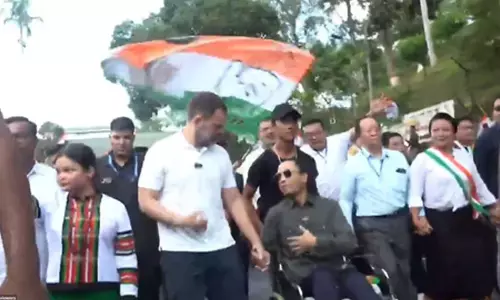 Rahul in poll-bound Mizoram, participates in padyatra