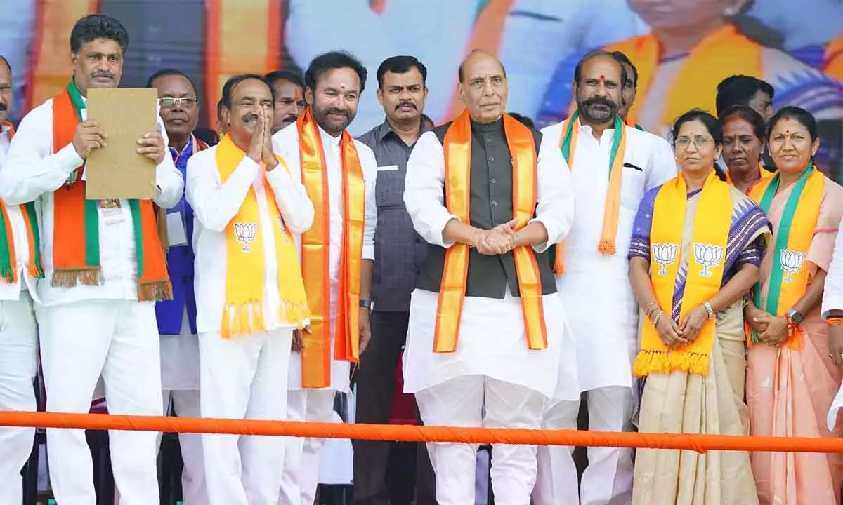 Telangana is in Heart of Modi: Rajnath Singh