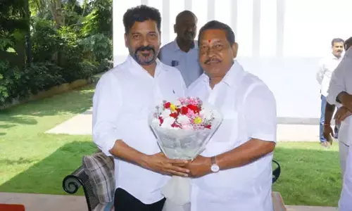 BRS MLA meets Revanth, may join party Rathod Bapurao was denied ticket by BRS