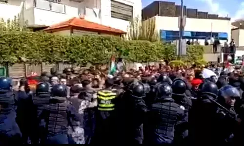 Protesters attempt to storm Israeli embassy in Jordan for second time in 24 hours