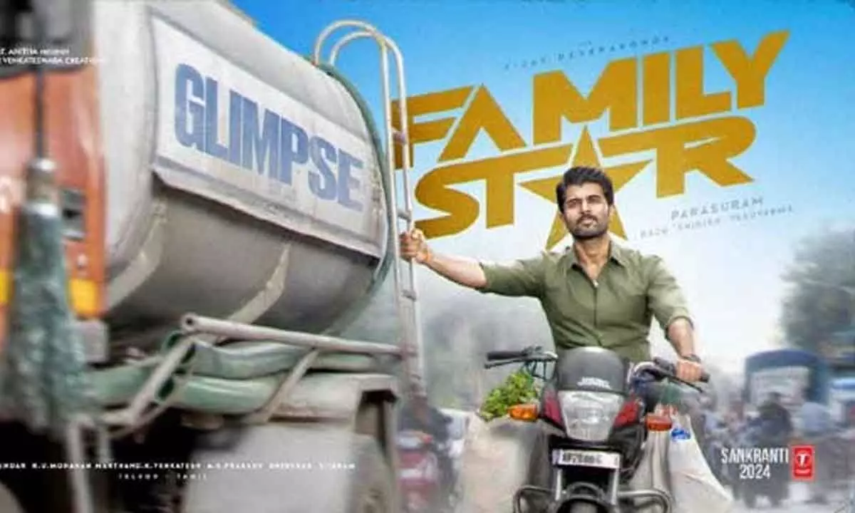 Vijay Deverakonda, Parasuram, Dil Raju-Sirishs VD13/SVC54 titled as Family Star, Title Teaser Out now
