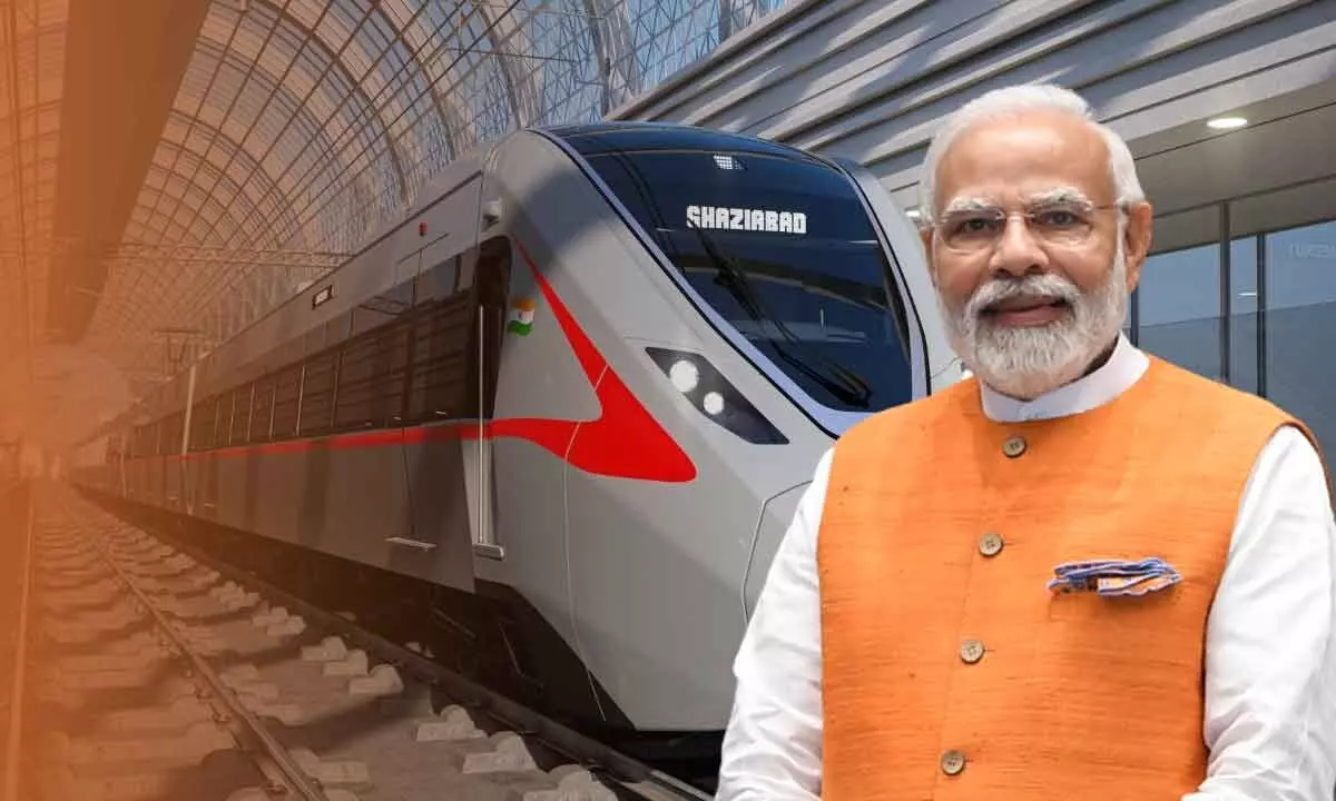 Indias First Regional Rapid Train Namo Bharat Inaugurated By Prime Minister Narendra Modi
