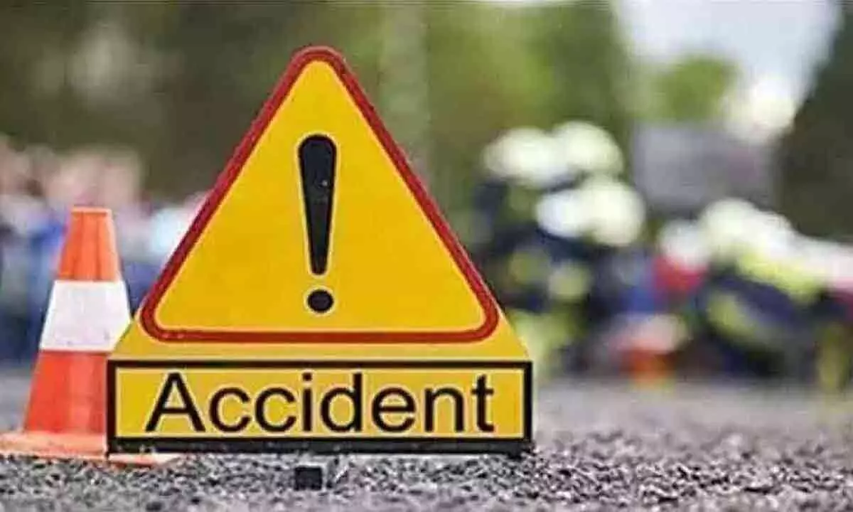 Three dead on the spot after unidentified vehicle hits DCM in Narayanpet