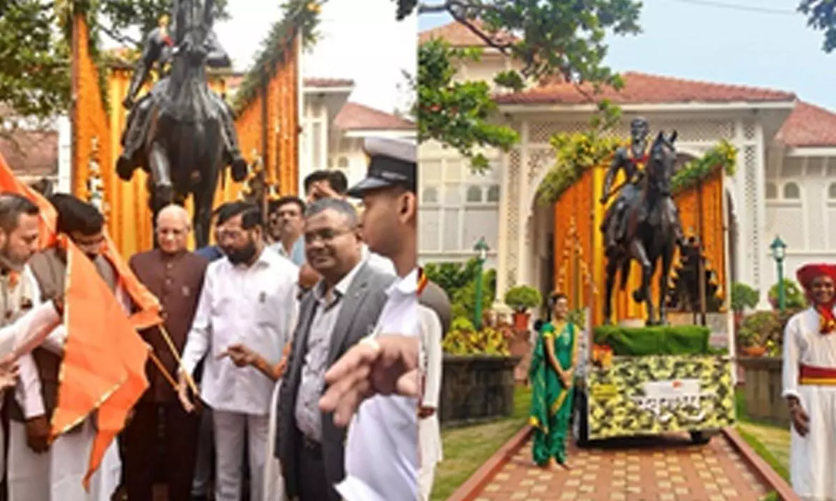 Maha Guv, CM flag off vehicle carrying Chhatrapati Shivaji Maharaj statue for J&K