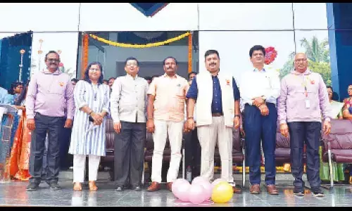 Dr M Venkataratnam of NARL, P Gopi Krishna of SHAR, MBU Vice-Chancellor Prof Nagaraj Ramarao and others at Mohan Mantra inaugural programme in Tirupati on Thursday