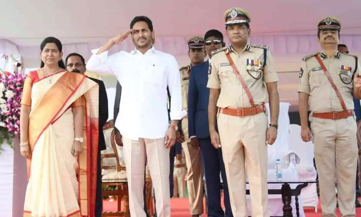 YS Jagan pays tribute to Police Martyrs on police commemoration day