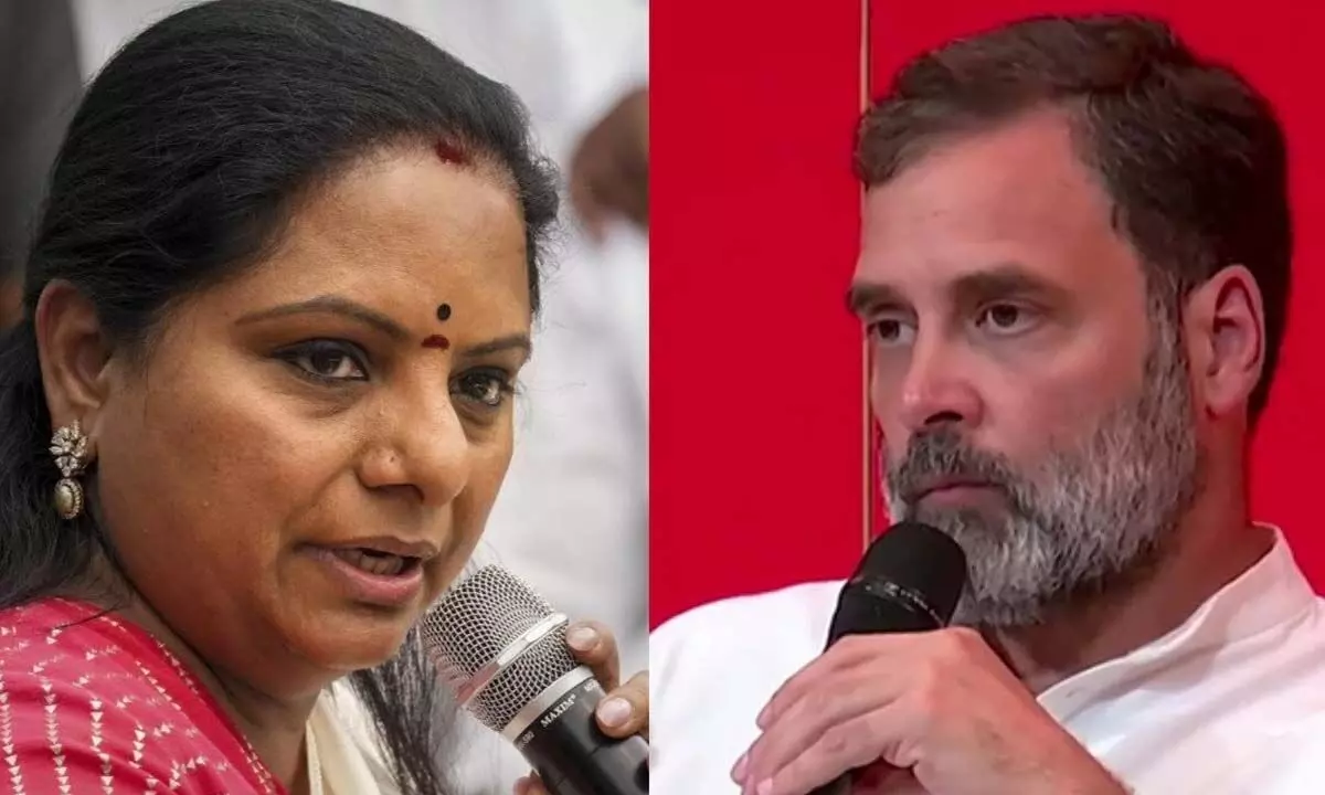 Kavitha denies Rahul Gandhis allegations, asks him to change scriptwriter