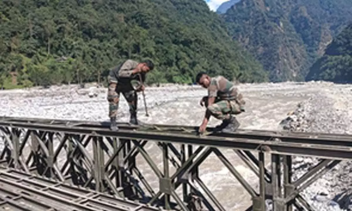 Army reconnects North Sikkim, constructs Bailey Bridge