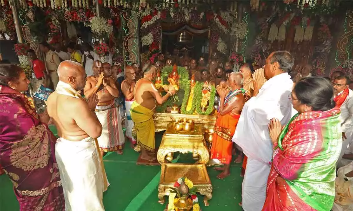 Chakrasnanam Marks The Conclusion of Navaratri Brahmotsavams