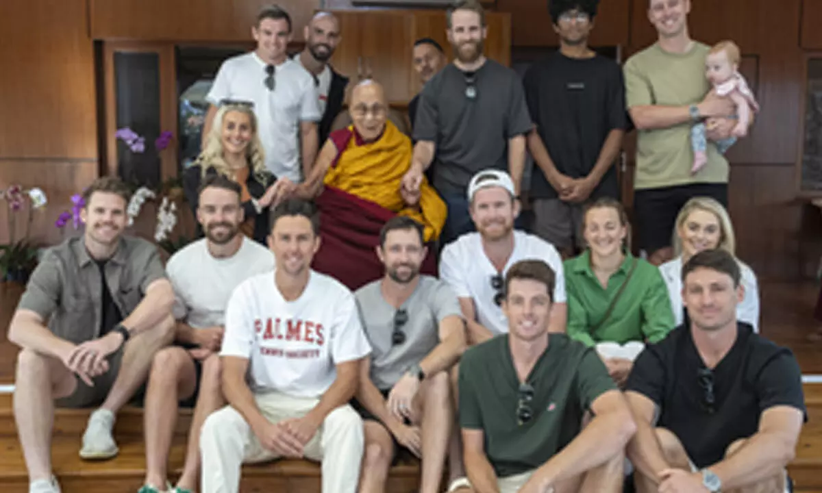 Dalai Lama meets team New Zealand ahead of World Cup match