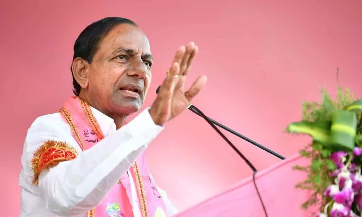 KCR lashes Congress party, says while the country has seen his caliber