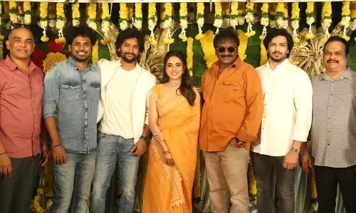 Natural Star Nani, Vivek Athreya, DVV Entertainment Pan India Film Saripodhaa Sanivaaram Launched Grandly