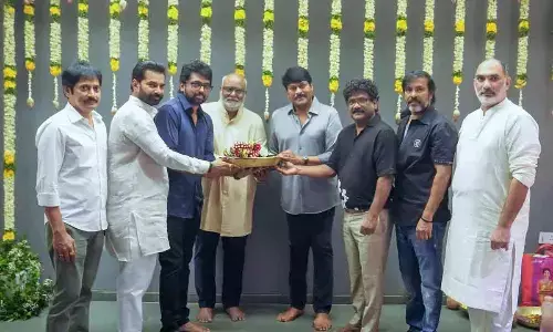 Megastar Chiranjeevi, Vassishta, UV Creations - Mega Mass Beyond Universe - #Mega156 Launched Majestically, Music Recording Begins