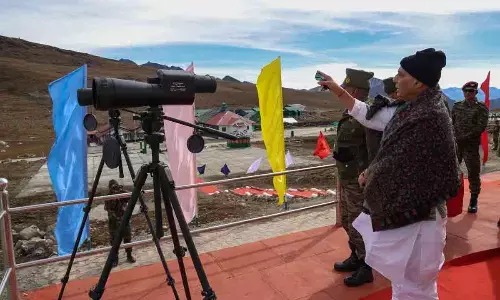 Rajnath performs Shastra Puja in Tawang; lauds troops for guarding border with unwavering commitment