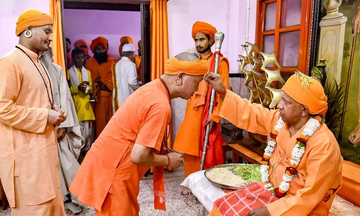 Yogi performs special puja on Vijayadashami