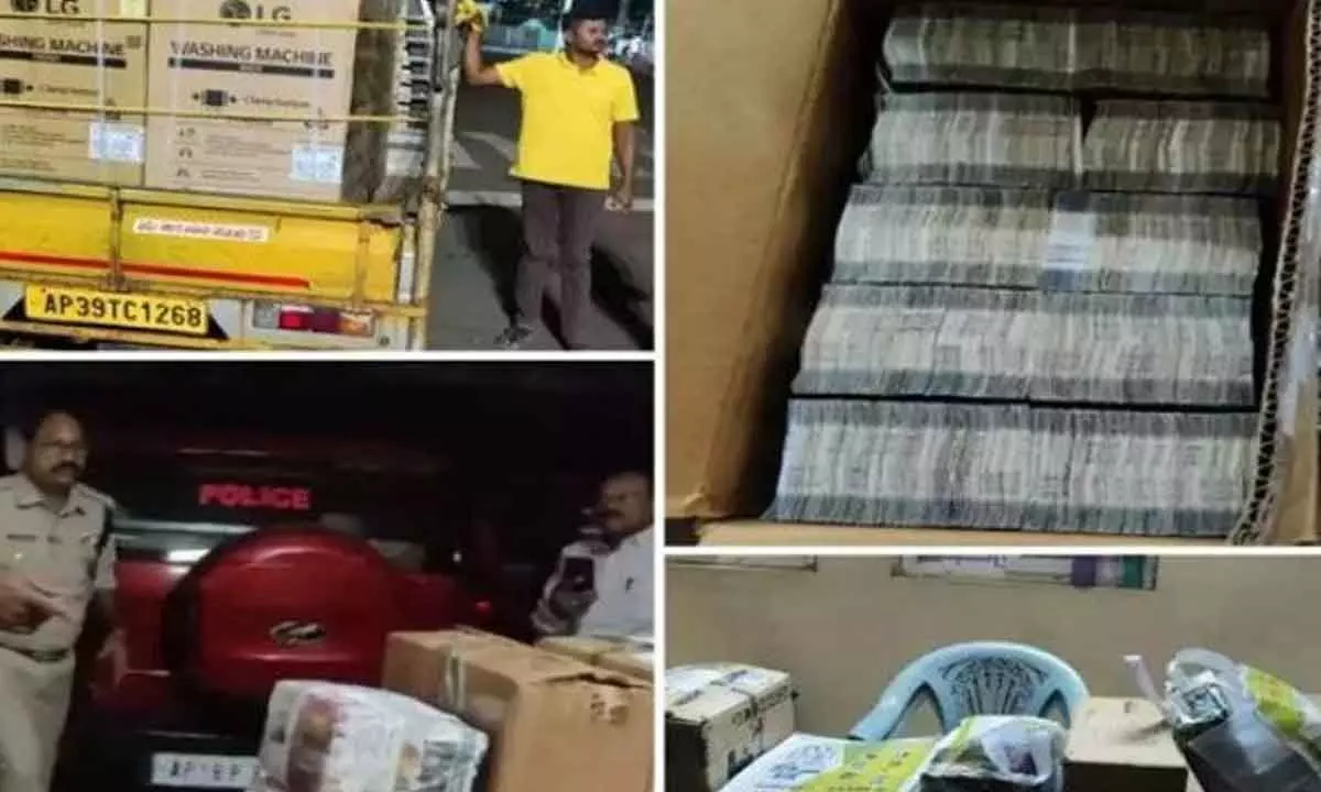 Airport police seize Rs.1.3 crore being transported in a washing machine