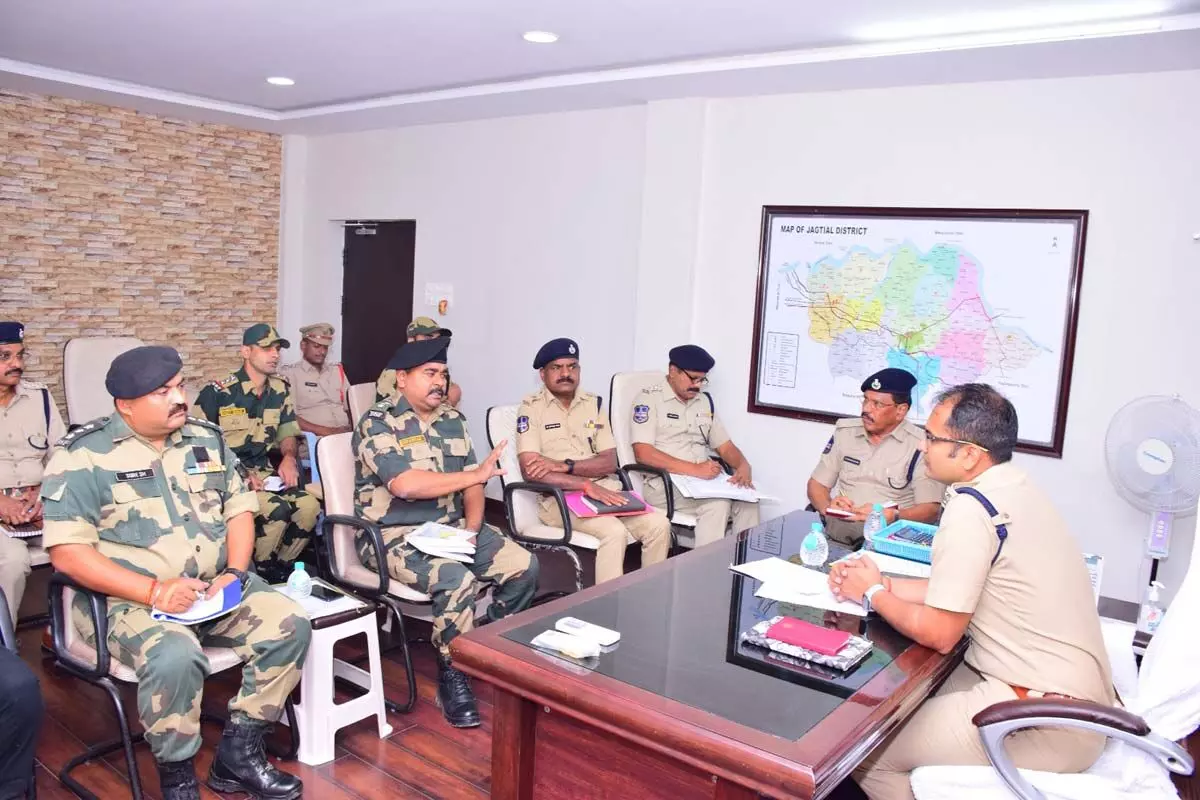 Central forces deployed in Jagityal ahead of Telangana assembly elections