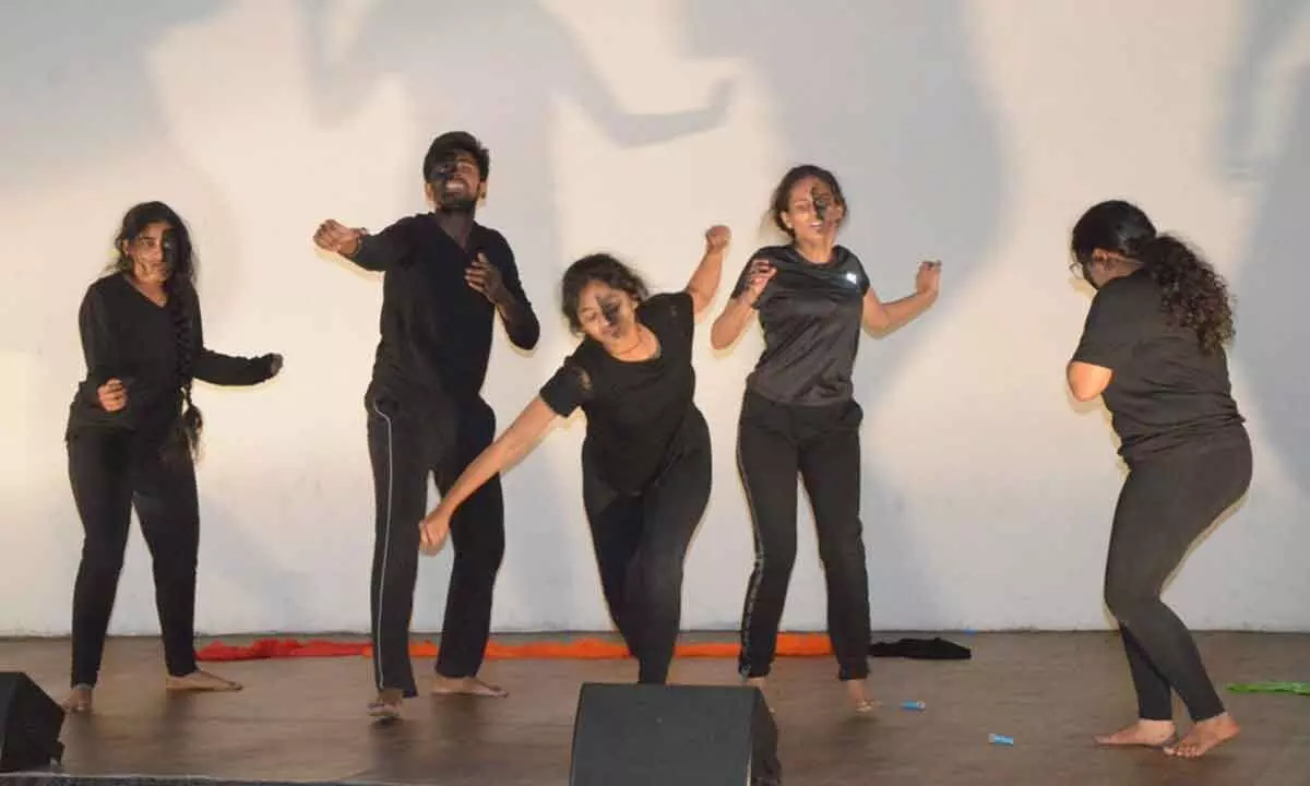 GITAM students Present Devised Theatre Performance How Are You!