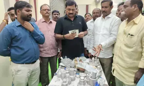 TDP MLA visits AU Skill Development Centre