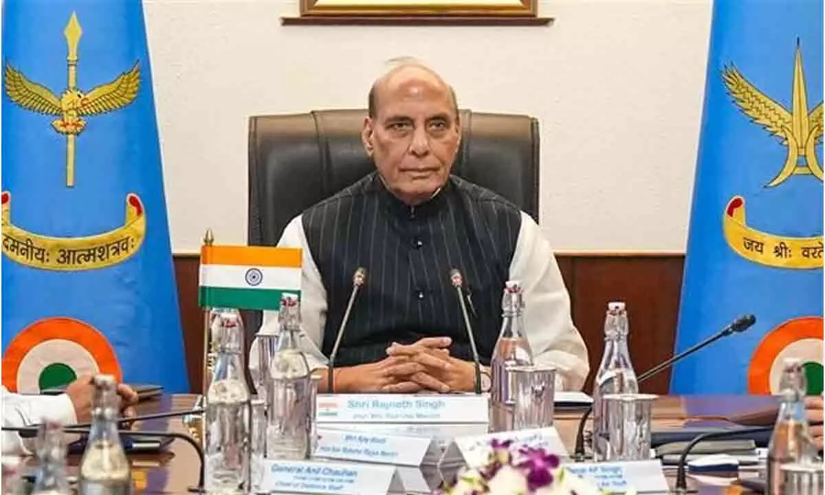 New Delhi: Rajnath Singh stresses on joint execution by 3 services
