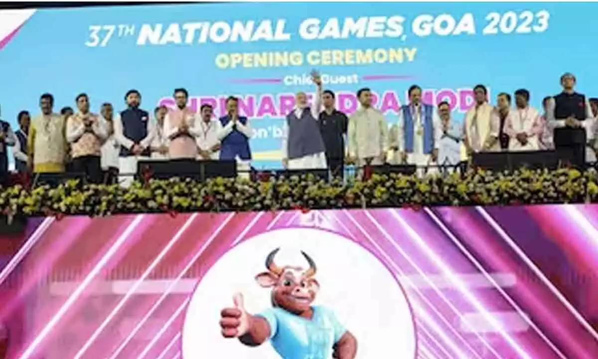 Goa: Spending on sports increased 3-fold in 9 years says PM Narendra Modi