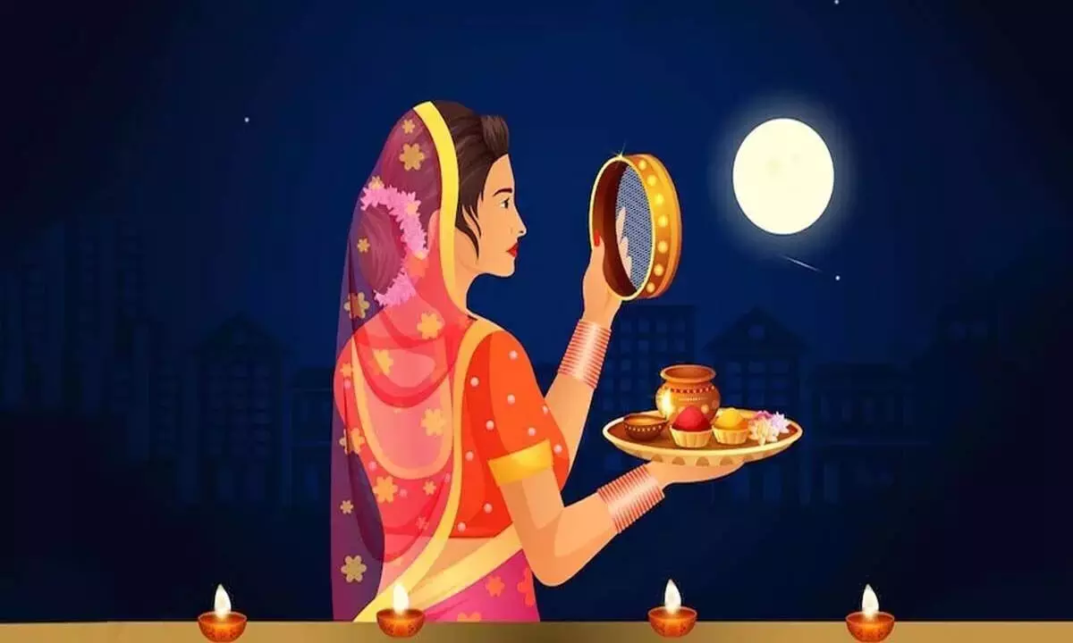 Why women look at the moon and their husbands face through a sieve at Karva Chauth