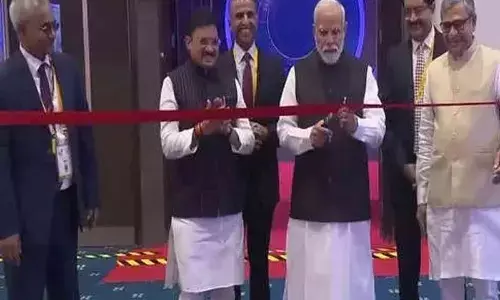 Prime Minister Modi Inaugurates 7th Indian Mobile Congress 2023 In Delhi