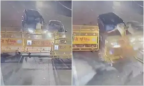 Watch The Viral Video Of Speeding SUV Injuring Police Constable In Connaught Place Vehicle Check