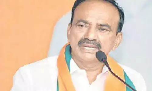 Siddipet: Eatala Rajender dubs K Chandrasekhar Rao a real estate broker