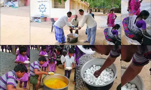 Schools in Andhras Bommanahal dish out mid-day meals without cooking sheds, storerooms