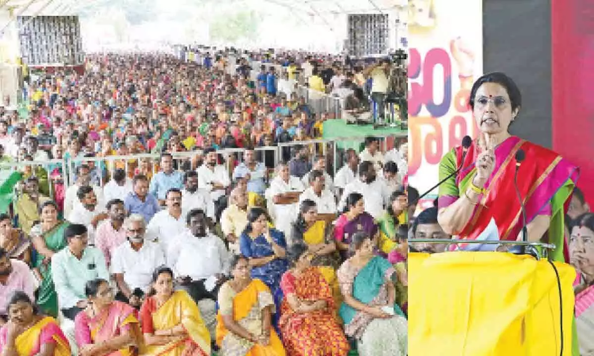 Srikalahasti: Nara Bhuvaneswari confident of  TDP-JSP victory in assembly polls